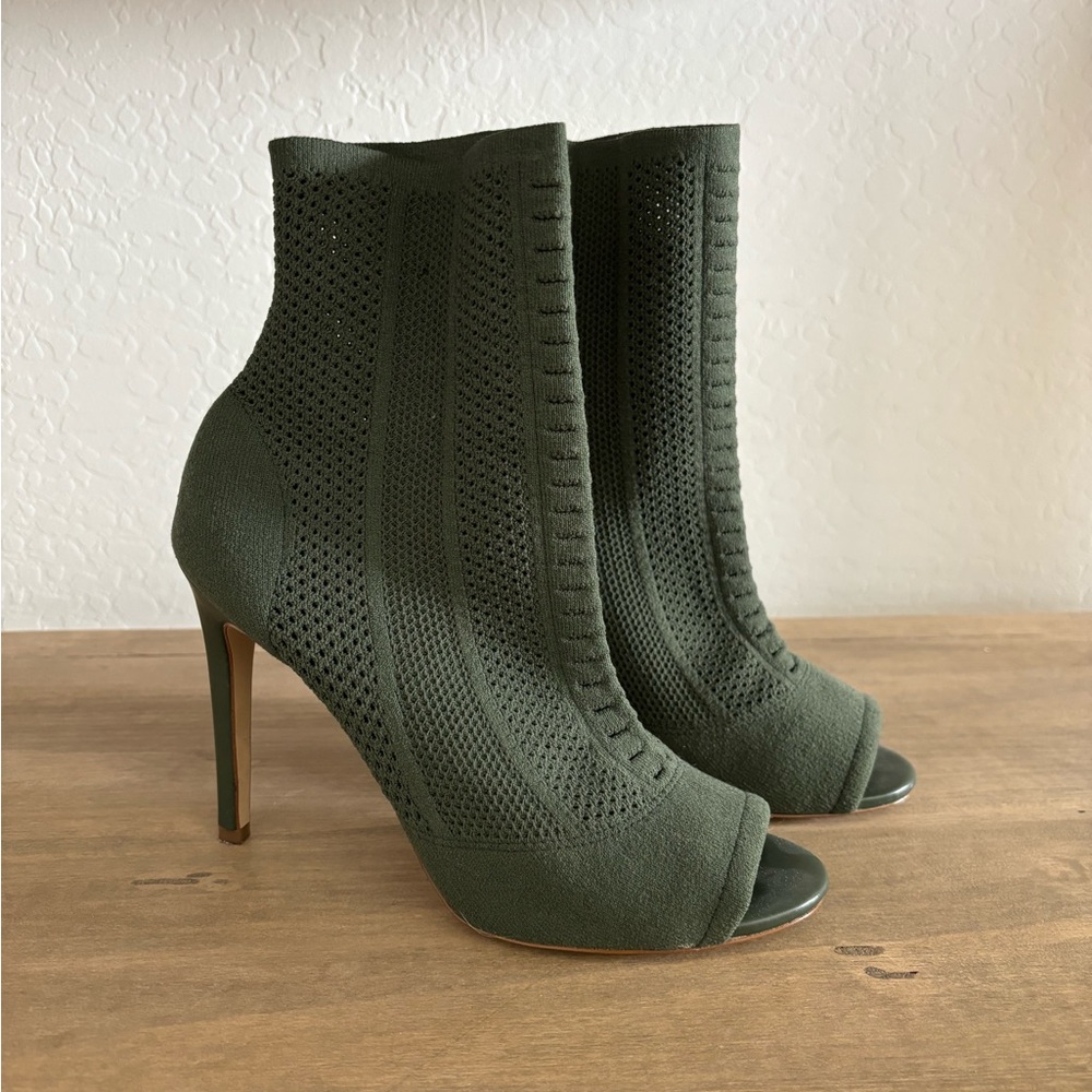 Green Aldo heels